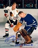 Bobby Hull and Johnny Bower Autographed 8x10 Photograph