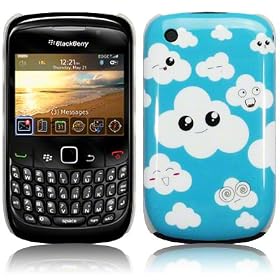 TERRAPIN LUXURY BLACKBERRY CURVE 8520 CLOUD NINE BACK COVER CASE / SHELL / SHIELD