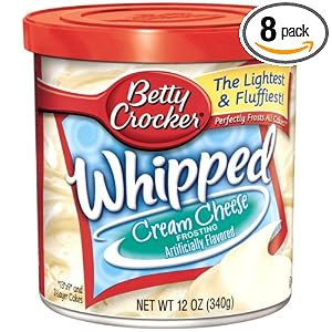 Betty Crocker Ready-to-Serve Soft Whipped Frosting, Cream Cheese, 12-Ounce Canister (Pack... by 