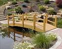 3x10 Treated Pine Nantucket Double Rail Bridge with Stain