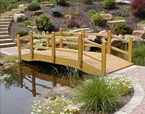 3x10 Treated Pine Nantucket Double Rail Bridge with Stain