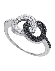 0.33CTW BLACK DIAMOND MICRO-PAVE RING