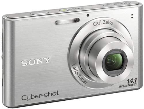 Sony Cyber-shot DSC-W330 Digitalkamera (14.1 Megapixel, 28mm Weitwinkelobjektiv mit 4fach optischem Zoom, 6,9 cm (2,7 Zoll) LC-Display) in Silber