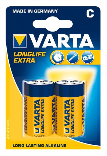 VARTA Batterie LONGLIFE EXTRA Baby (2-er Blister R14)