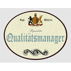Holzschild Qualit�tsmanager - Baden-W�rttemberg (18 x 14 cm)
