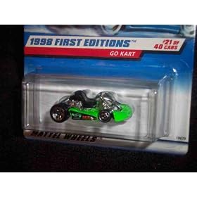 1998 First Editions -#21 Go Kart With Green HW Logo #651 Mint