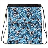 Annie Hill Designer Dolphin Cinch Backpack