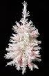 2' Pre-Lit White Artificial Christmas Tree - Purple Lights