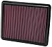 K&N 33-2448 High Performance Replacement Air Filter for 2010 Kia Sorento 2.4L L4 and 3.5L V6