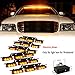 Nilight® Amber 54 X Ultra Bright LED Emergency Warning Use Flashing Strobe Lights Bar for Windshield