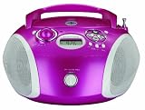 Grundig RCD 1440 Tragbarer Radiorekorder (MP3, USB, CD-R/RW) rosa
