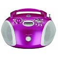 Grundig RCD 1440 Tragbarer Radiorekorder (MP3, USB, CD-R/RW) rosa
