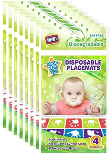 Mighty Clean Baby Disposable Placemats - Unisex - 4 ct - 8 pk