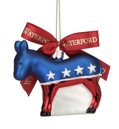 Waterford Holiday Heirlooms Democratic Donkey Ornament