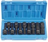 Grey Pneumatic Corp 1398H 1/2'' Drive Fractional Hex Driver Set - 10 Piece