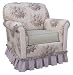 Angel Song Full Bloom Continental Adult Rocker Glider Chair - Down Filled