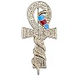 Celtic Cross Cobra Brooches