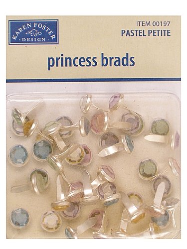 Karen Foster Design Princess Brads Pastel Petite, 