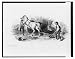 Historic Print (L): [Bank note illustration showing farmers plowing field]