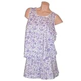 Carole Hochman Plus Size Lilac Toile Cotton Tank Boxer Pajamas Set 2X