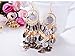 Girl Era Womens Gorgeous Multilayer Round Plates Earrings