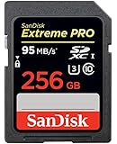 SanDisk Extreme PRO 256GB UHS-I/U3 SDXC Flash Memory Card with up to 95MB/s- SDSDXPA-256G-G46