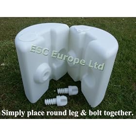 Set of FOUR leg weights for Gazebo.