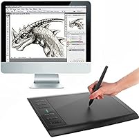 Huion Graphics Drawing Tablet with 12 Hot Keys Compatible with Windows and Mac OS (1060 Plus, Black)