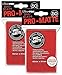 Ultra Pro PRO-MATTE (100 Count) Red Deck Protector Sleeves - Compatible With Magic the Gathering (2 Packs of 50 each)