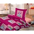Kinder Baumwoll-Bettw�sche mit Rei�verschluss 135/200 Prinzessin