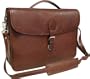 Montana Leather Executive Briefcase - Brown