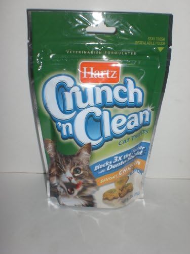 Hartz Crunch 'N Clean Cat Treats Savory Chicken 3oz Pack of 6