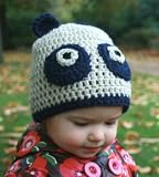 Crochet pattern panda hat includes 5 sizes from newborn to 5 years + sizes (Crochet animal hats)