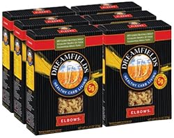 Dreamfields Pasta Healthy Carb Living, Elbow Macaroni, 13.25-Ounce Boxes (Pack of 6)