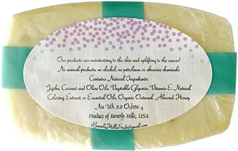 * Organic Coconut Oil Oatmeal Handcrafted Vitamin E Soap - Balanced Breakfast: Oatmeal Almond Honey- Luxury Large Bar!