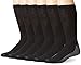 Dickies Dri-Tech Moisture Control Crew Socks 6 Pack Black 13-15 Sock/12-15 Shoe
