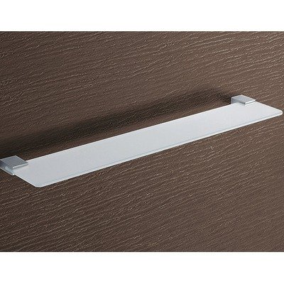 Kansas Glass Shelf with Chrome Hardware