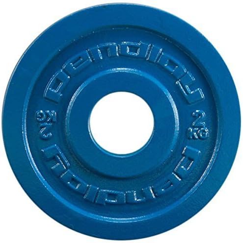 Pendlay 1kg Rule Blue Metal Change Plates (Set of 2) 2kg by MuscleDriver USA LLC