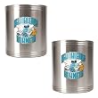 New Orleans Hornets 2pc Stainless Steel Can Holder Set - Primary Logo NBA Basketball