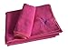 Clever Yoga Micro Fiber Towels - Yoga Mat Towel and Yoga Hand Towel Set Rose Pink