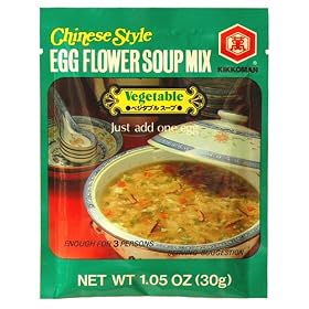 Kikkoman Chinese Style Egg Flower Soup Mix - Vegetable (Pack of 6)