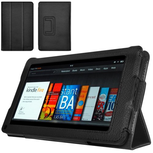 CaseCrown Bold Trifold Case (Black) for Amazon Kindle Fire Tablet