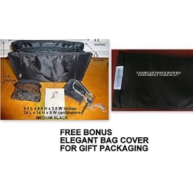 $ 13.99 FREE SHIP USA NEW BLACK Hand BAG Organizer/purse/tote Insert Organizer -A Must for All Bags. Switch Bags in Seconds! NOW WITH FREE BONUS ELEGANT BAG COVER. MAKES AN EXCELLENT GIFT.