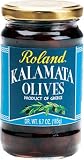Roland Kalamata Olives from Greece, 6.7-Ounce Dry Weight Bag (Pack of 5)