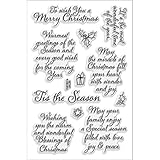 Stampendous Perfectly Clear Stamp, 4 by 6-Inch, Tis Season