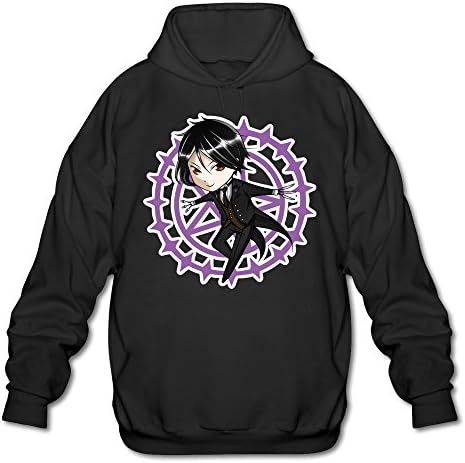 Men's Sebaschibi Kuroshitsuji Hoodie M Black