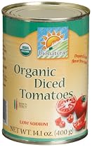 bionaturae Organic Diced Tomatoes, Low Sodium, 14.1-Ounce Tins (Pack of 12)