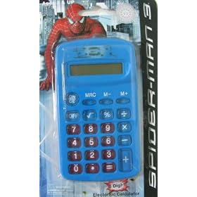 Spider-Man 3 - 8 Digit Basic Electronic Calculator - School Supplies by National Design