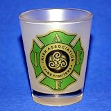Irish Firemen shot glass gift