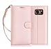 Galaxy Note 7 Case, Samsung Galaxy Note 7 Case, Note 7 Case, FYY [RFID Blocking wallet] 100% Handmade Wallet Case Stand Cover Credit Card Protector for Galaxy Note 7 Rose Gold